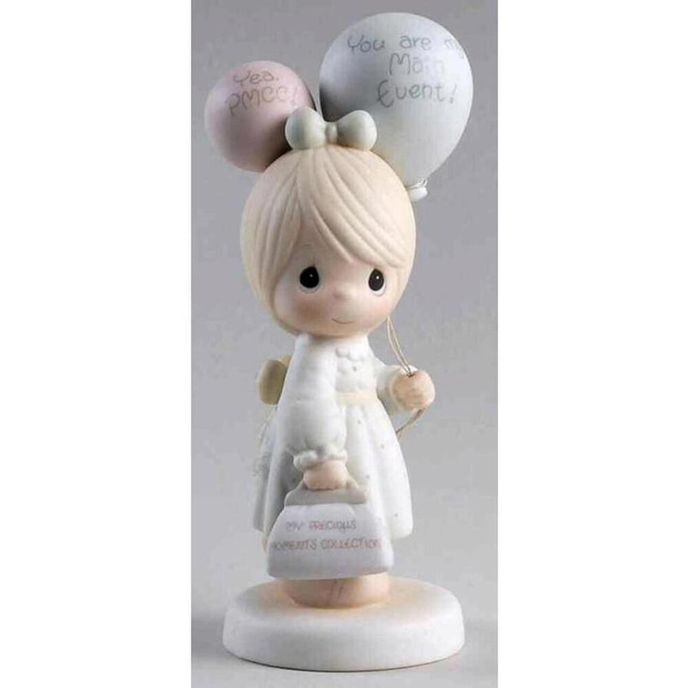 Precious Moments Figurine: Girl With Baloons.